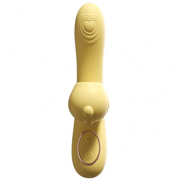 MizzZee - Cute Dragon Heating Suction Vibrator Wand (Chargeable - Yellow)